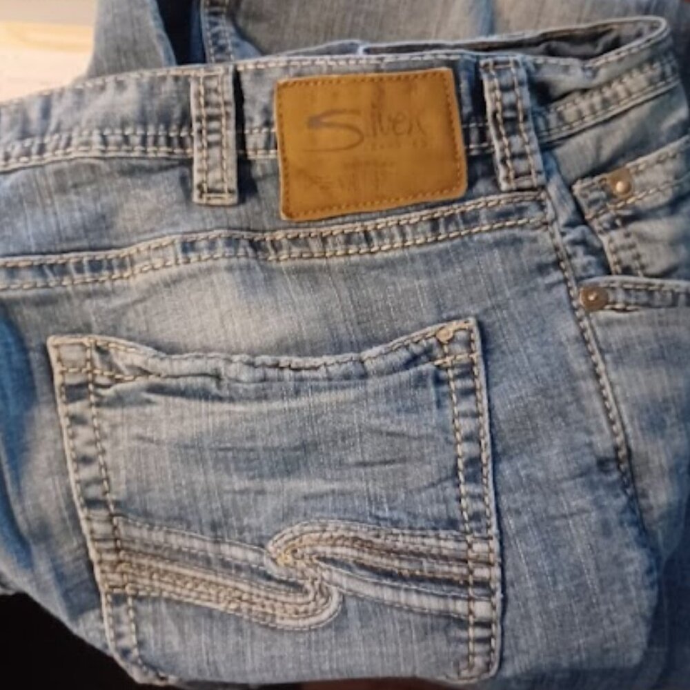 Silver Jeans Co. Men's classic straight relaxed stretch jeans, W36/L36 - Picture 4 of 9